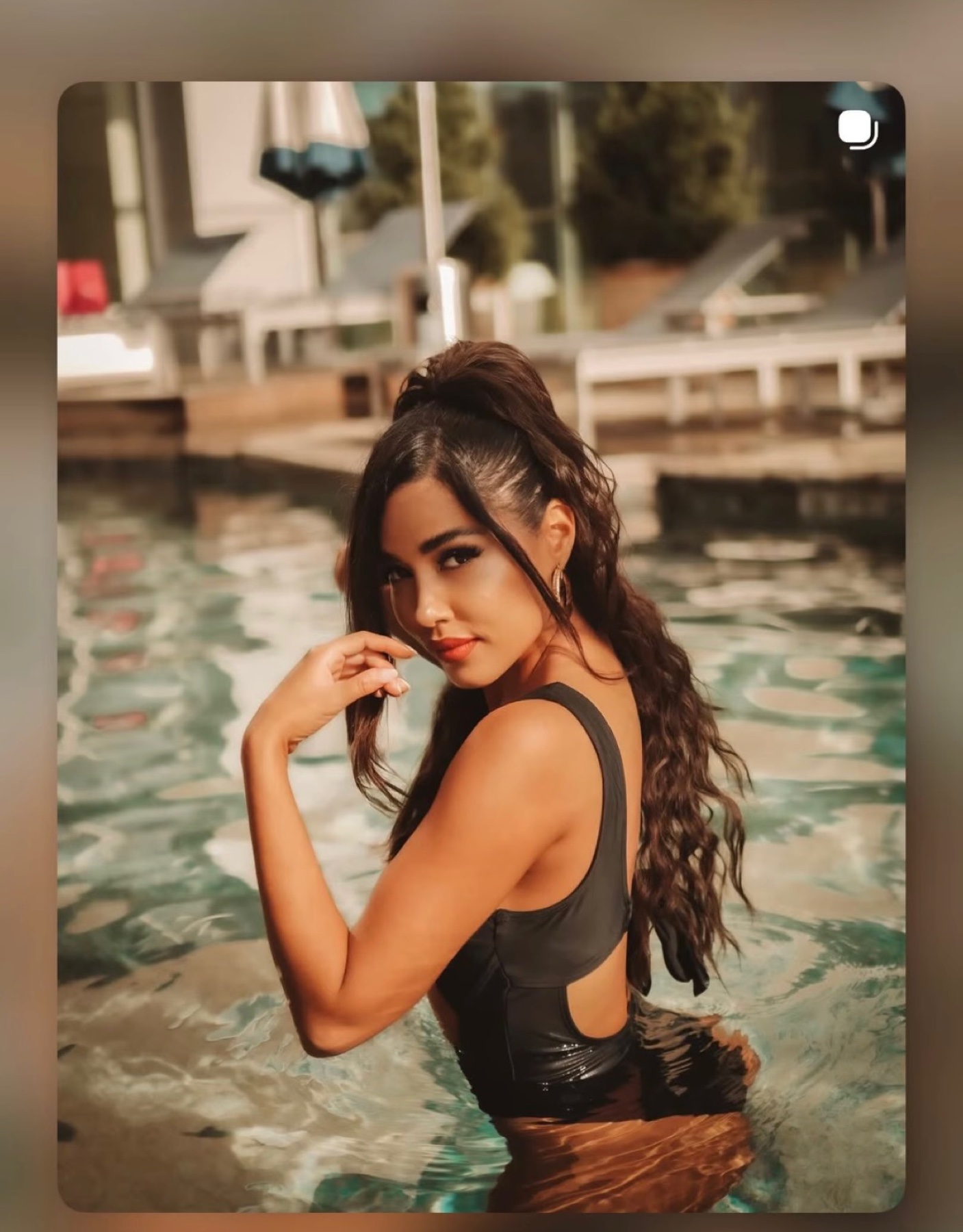Bronze Hour Pool Editorial