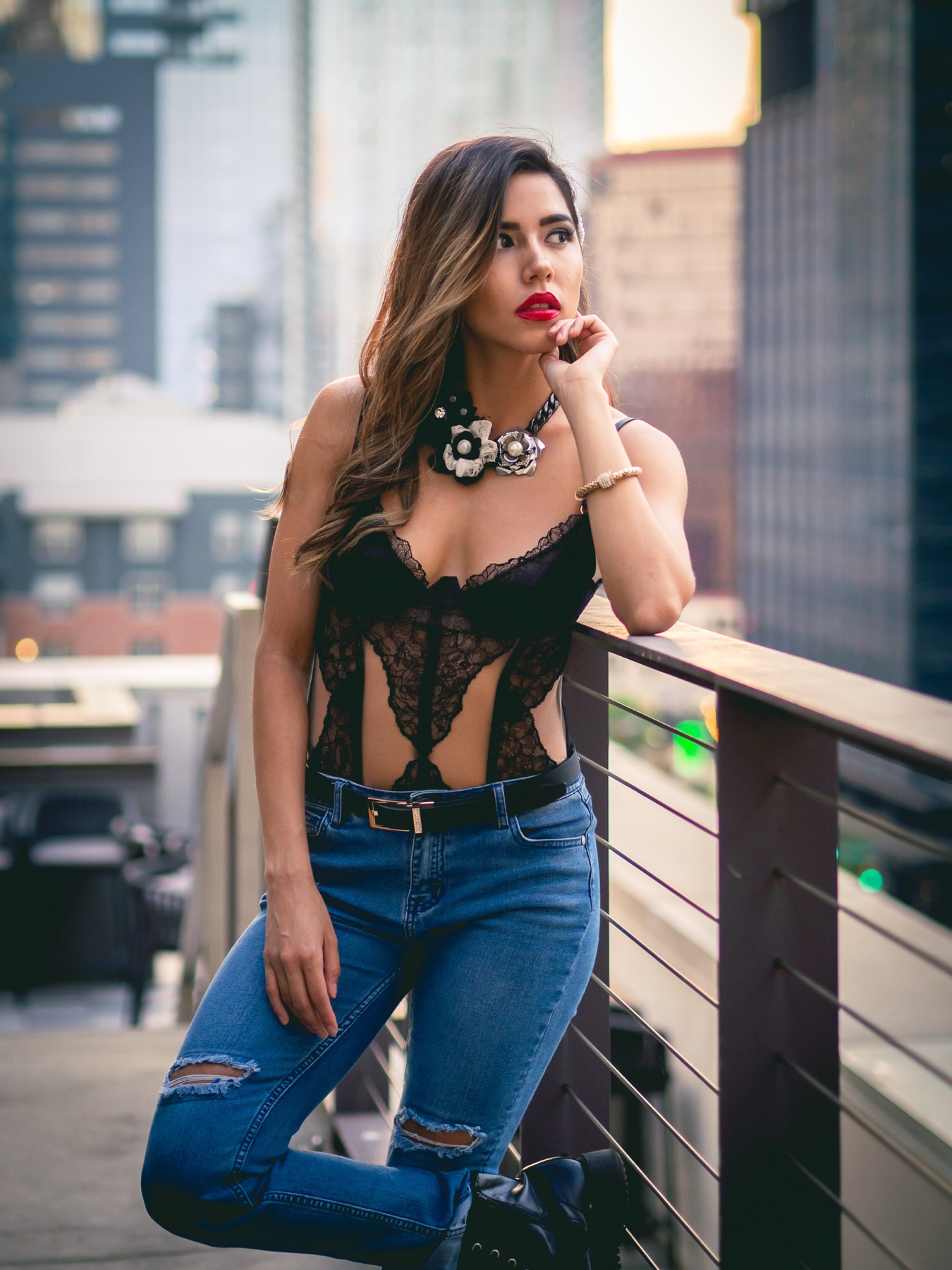 Downtown Balcony Lean